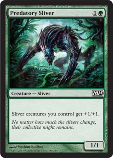 *MRM* FR/VF 4x Slivoïde prédatoire ( Predatory Sliver ) MTG Magic M10+