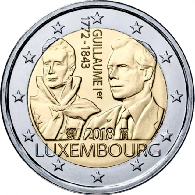 Luxembourg Commémorative 2018 PC 175. Jour Du Décès Guillaume I. Loose