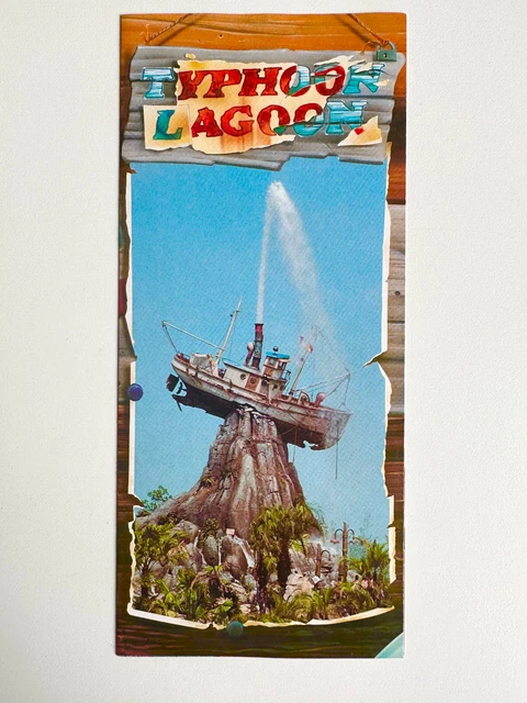 Walt Disney's Typhoon Lagoon Guide Map - Brochure 1991