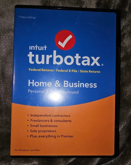 NEW Turbotax HOME & BUSINESS 2017 Retail Personal Self Employed Federal Returns