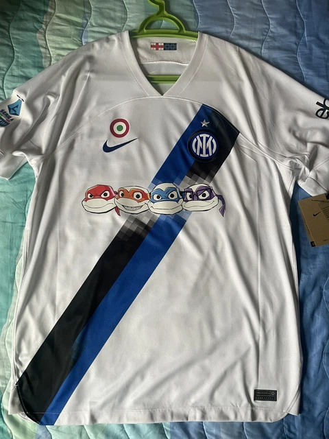 Maillot Inter Milan Away Ninja Turtles 2023/24 – Nike, Taille L, Neuf