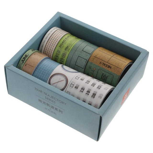 Ruban Adhésif Autocollant DIY WASHI: 10 Rouleaux Stickers Stickers Numéro de
