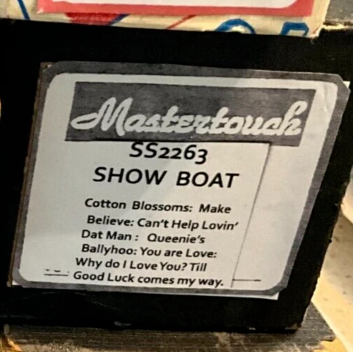 Show Boat Medley  Rare  Pianola Roll In Very Good Condition