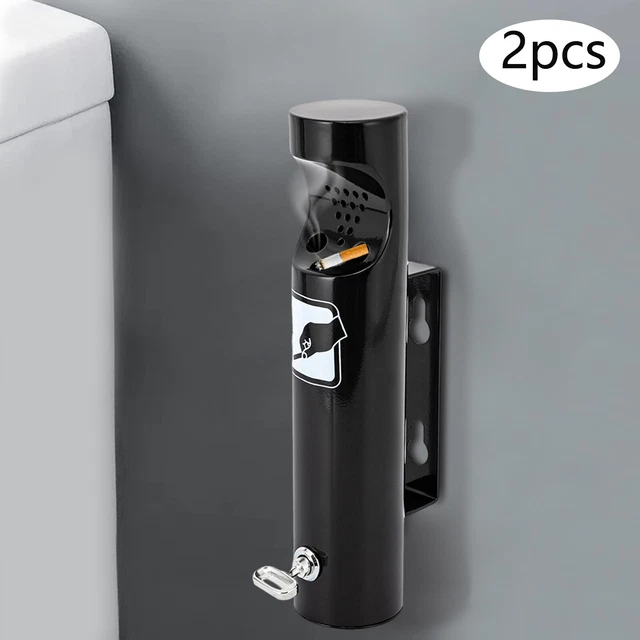 2Pcs Modern Appearance Cigarette Butt Receptacle Wall Mounted Gum Trash Holder