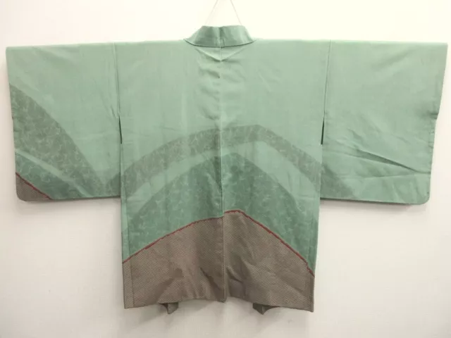 7945M3 Silk Vintage Japanese Kimono Haori Jacket Mountain