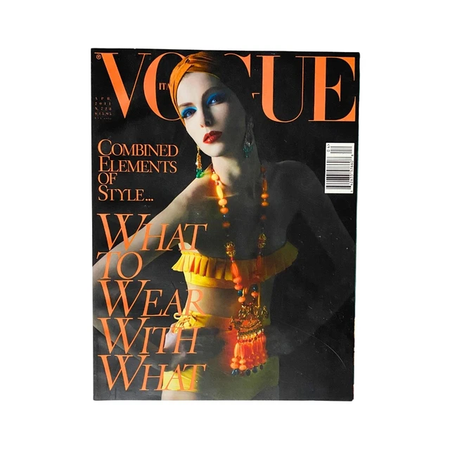 VOGUE ITALIA No.512 APRILE(4月号) 1993 Vogue Italia No.512 April 4 1993 | eBay