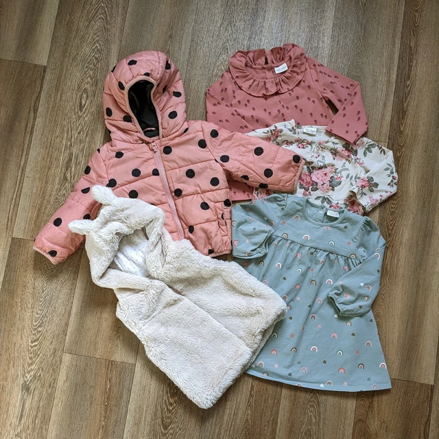 Baby Girls Clothes Bundle 9-12 Months Next M&S Coat Tops Gilet