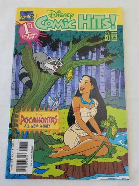 Vintage Marvel Comics Disney Comic Hits # 1 Collector's Issue Pocahontas RARE 3