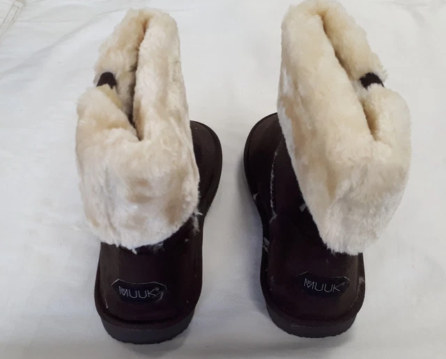 MUUK Bottes fourrées LORIE pointure 38 chocolate chaussures femmes 3