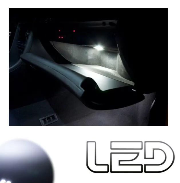 Pour SEAT IBIZA 6J - 2 Ampoules Led Blanc Boite gants éclairage lumière