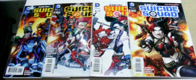 comic  Suicide Squad Issues #1 to #4 Set Bag And Borded new!!!!! 2014