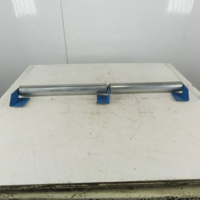 2-1/2" x 38-3/4" BF Gravity Roller Conveyor Snubber Split Roll W/Brackets