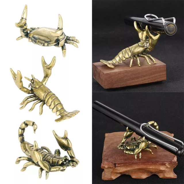 Crab/Scorpion/Lobster Shaped Pen Stand Crafts Crayfish Figurines  Students