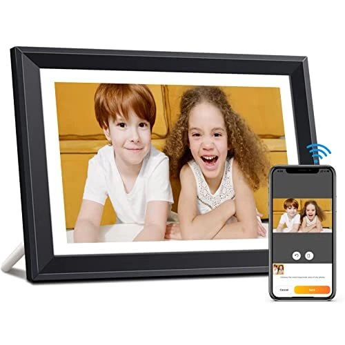 Digital Photo Frame 10.1 Inch WiFi Smart Digital Picture Frame Model 1 Black