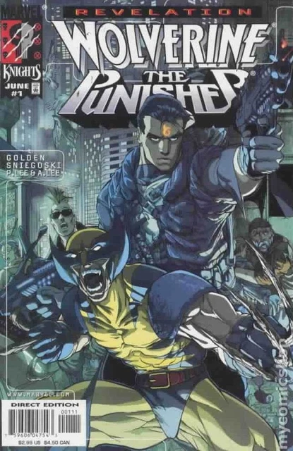 Wolverine Punisher Revelation #1 VG 1999 Stock Image Low Grade