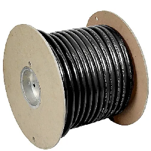 Pacer Noir 4 Awg Batterie Câble 100 'Roll WUL4BK-100 Bateau Yacht Camion Rv