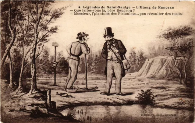 CPA Legendes de St-SAULGE - L'Etang de Ranceau (457159)