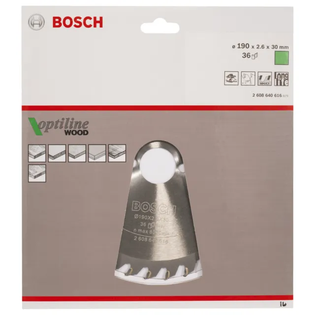 Bosch Kreissägeblatt Optiline Wood   # D1