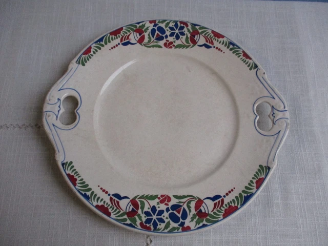 ANCIEN PLAT ROND à oreilles MOULIN DES LOUPS HAMAGE ORCHIES