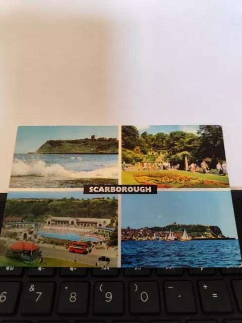 Scarborough Multi View raues Meer Schwimmbad italienische Gärten Postkarte