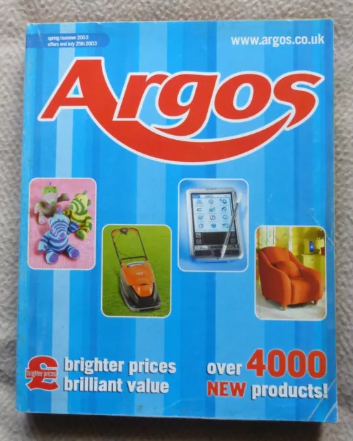 ARGOS CATALOGUE SPRING/SUMMER 2003 £39.00 PicClick UK
