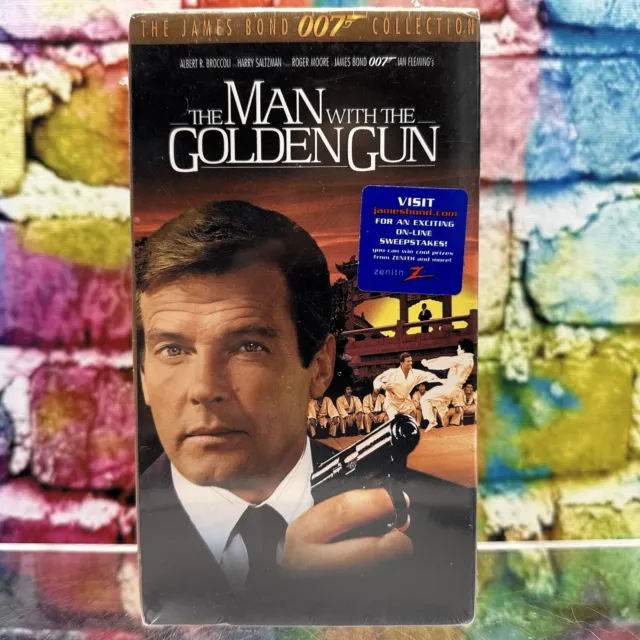 NEW THE MAN WITH THE GOLDEN GUN VHS Videotape 1996 James Bond Movie ...