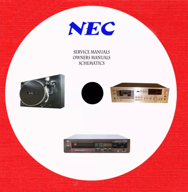 Nec Audio Repair Service owner manuals on 1 dvd in pdf format