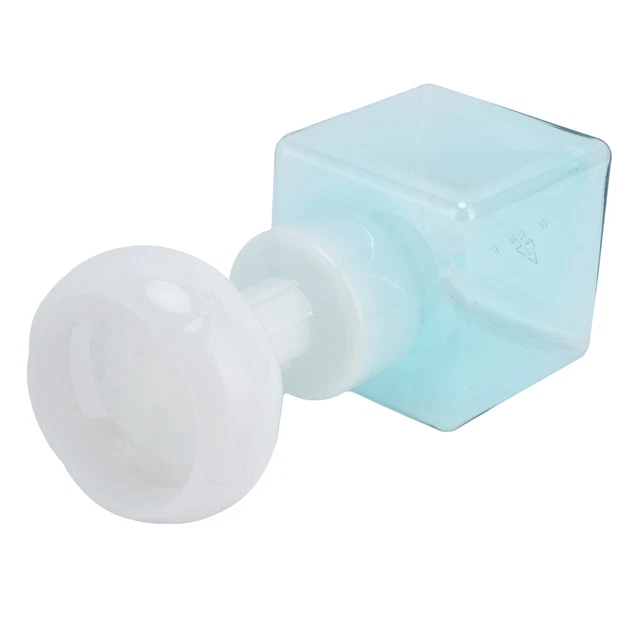 Botella bomba de espuma azul transparente 250 ml portátil recargable reutilizable MX
