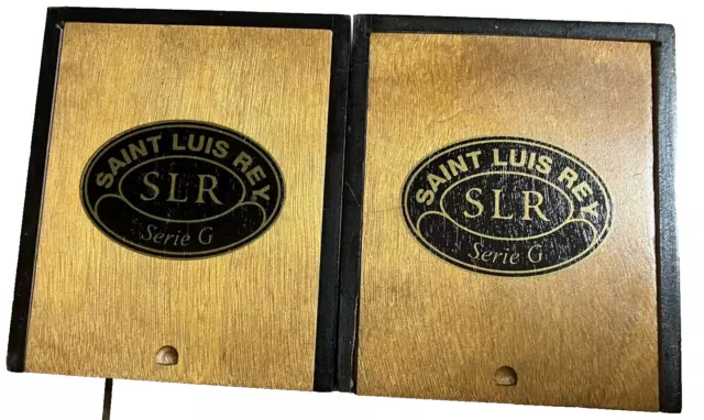 Lot of 2 - Saint Luis Rey Serie G Maduro -Empty Wooden Cigar Box 6.25x7.25x4.75