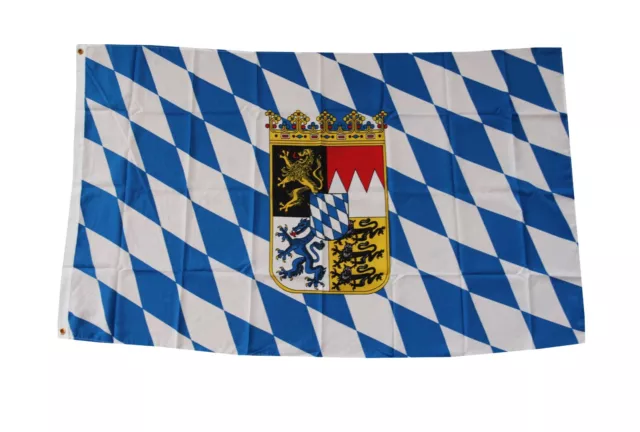 Flagge Bayern 90x150cm + 2 Ösen Hissfahne Deutschland Deko Fahne Bavaria