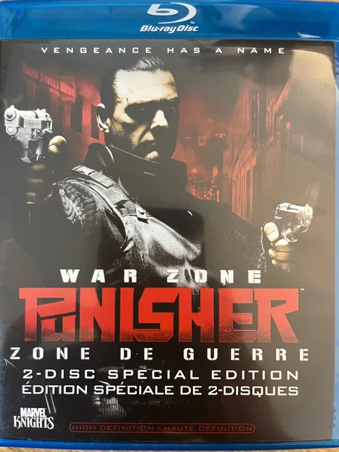 PUNISHER WAR ZONE (2008) - BLURAY / DVD Combo AS NEW! *Region A* B28