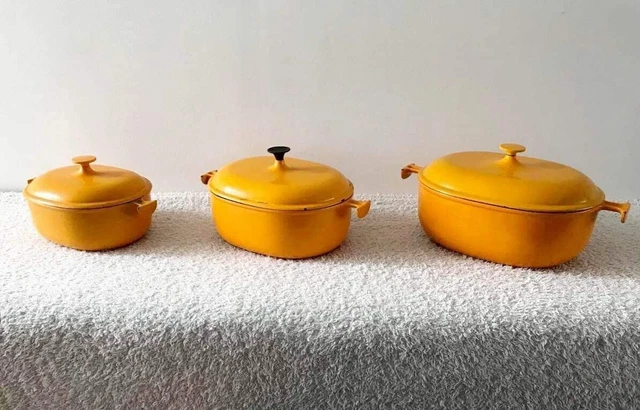 Cocotte Le Creuset Fonte émaillée 29 Cm - Design Enzo Mari - Vintage