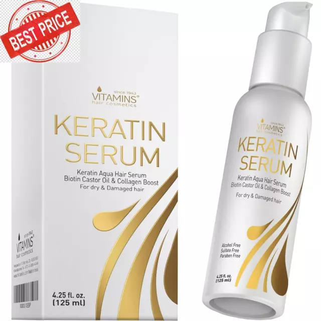 Vitamins Haar Serum Keratin Haarpflege - Biotin, Kollagen Und Castor Oil anti Fr