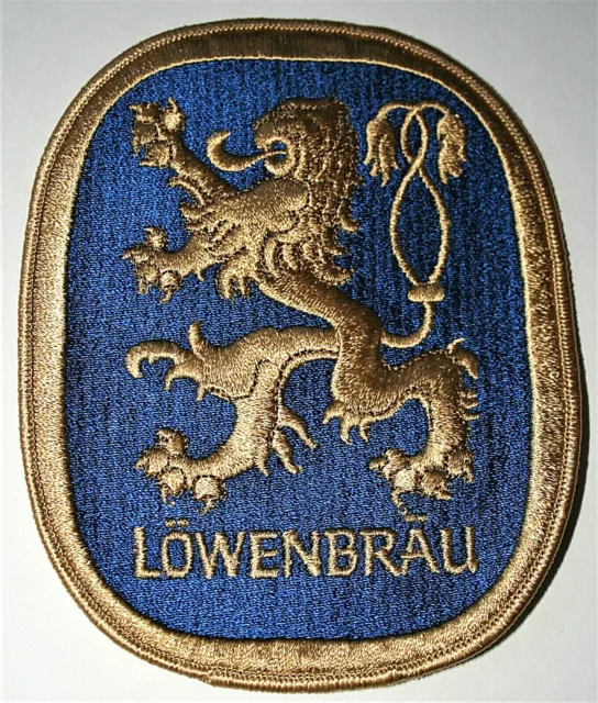 Lowenbrau Lion Brewing Beer Distributor Jacket Patch 1970s NOS New