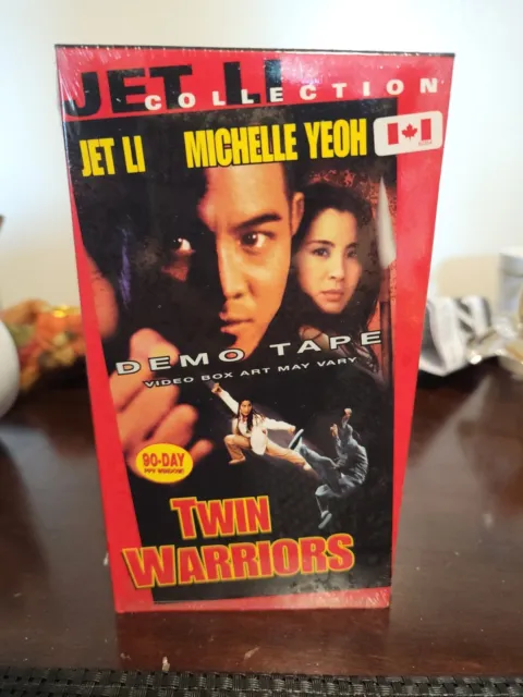 New Twin Warriors VHS Jet Li Michelle Yeoh Screening Copy Screener Demo Promo