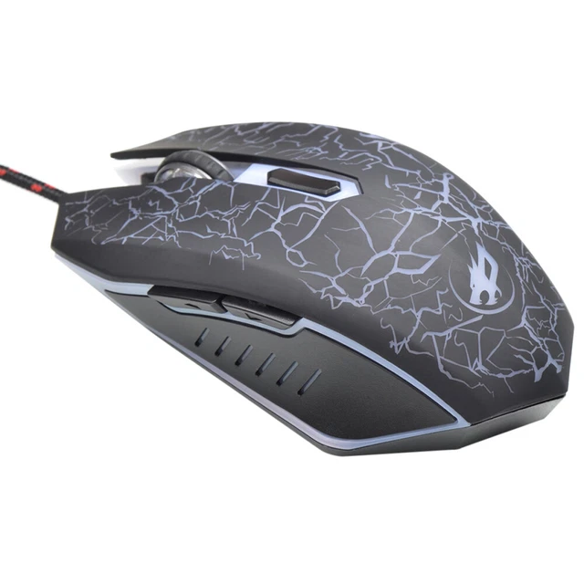 Mouse Da Gioco Cablato A LED Rosa D.VA - Ergonomico 3200 DPI Per PC E Mac - 3
