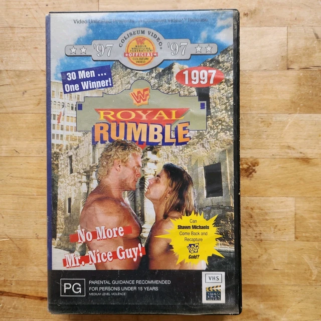WWF ROYAL RUMBLE 1997 VHS Big Box Coliseum Wrestling Ex-Rental WWE ...