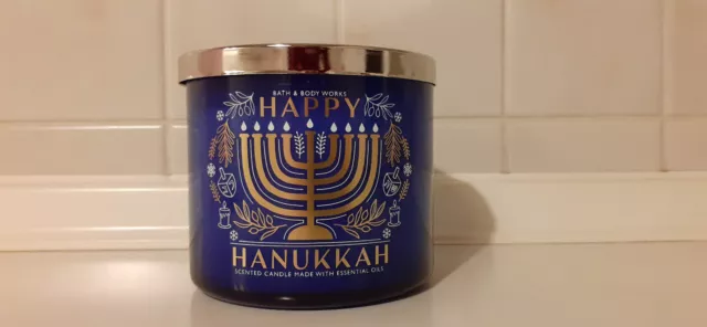 Bath & Body Works 3 Docht Kerze Duftkerze Candle *Happy Hanukkah*