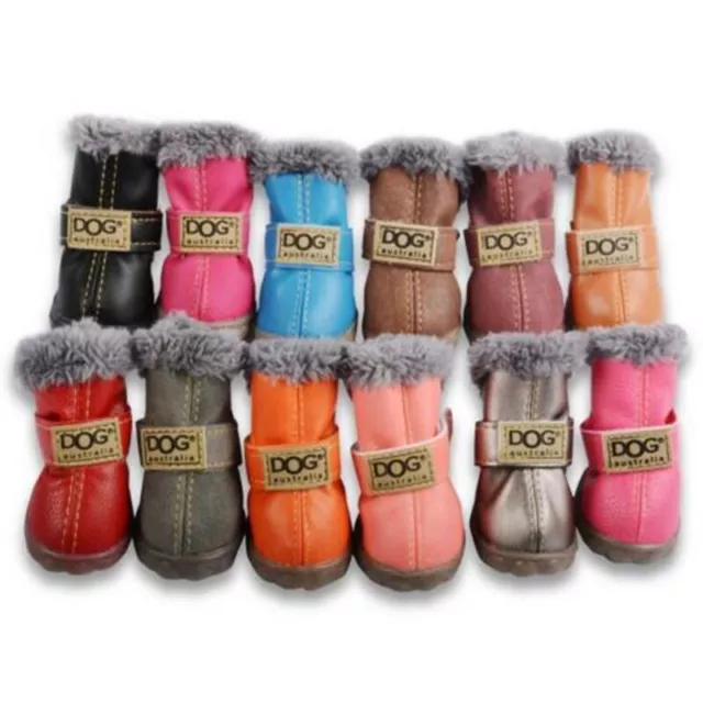 Waterproof Pet Winter Dog Cat Shoes Snow Boots Warm Puppy Booties for Chihuahua