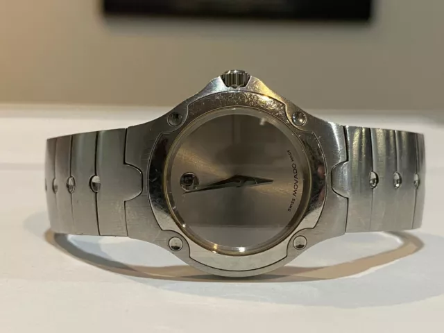 **NICE** Movado Sport Edition Museum Dial Stainless Steel Women's Watch