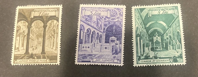 Vatican City, Scott 122, 23, 25 Basilicas, 1949, MH