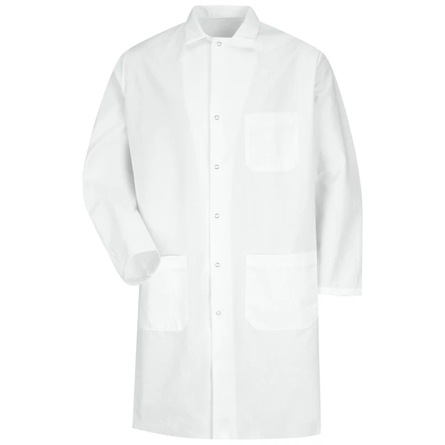 Red Kap Gripper-Front Butcher Coat