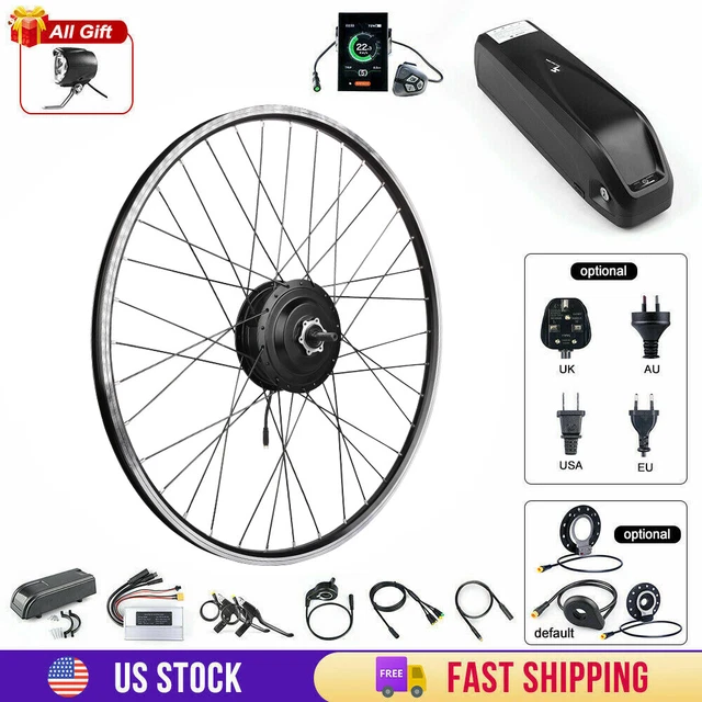 BAFANG 48V 500W Brushless Front Hub Motor Kits V-Brake for E-Bike 840Wh ...