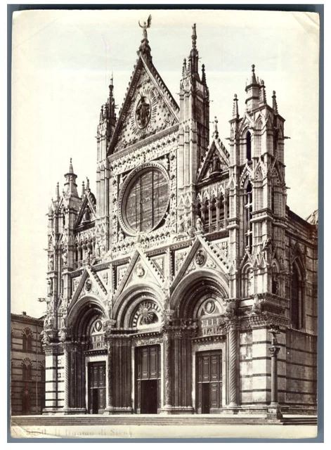 Tirage Albuminé Vintage De Sienne (Italie) - Circa 1880, Format 10x14 Cm - Photo Ancienne Collection