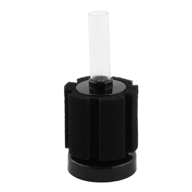 Aquarium Fish Tank Mini Cylinder  Soft Sponge Water Filter Black