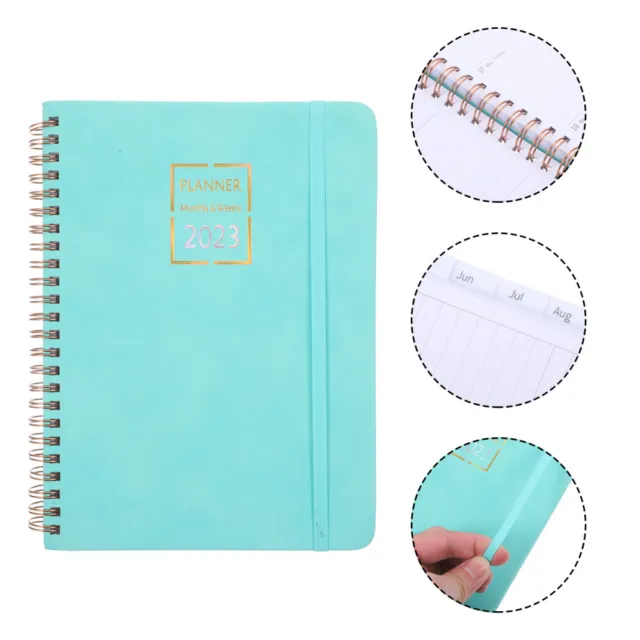 Planner Double Offset Paper Student 2023 Monthly Notebook Schedule