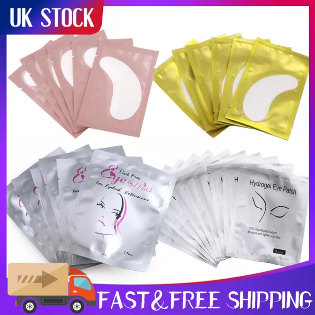 1-200 Pairs Eyelash Extensions Pads Under Eye Lash Gel Lint Free Eye Patches Pad