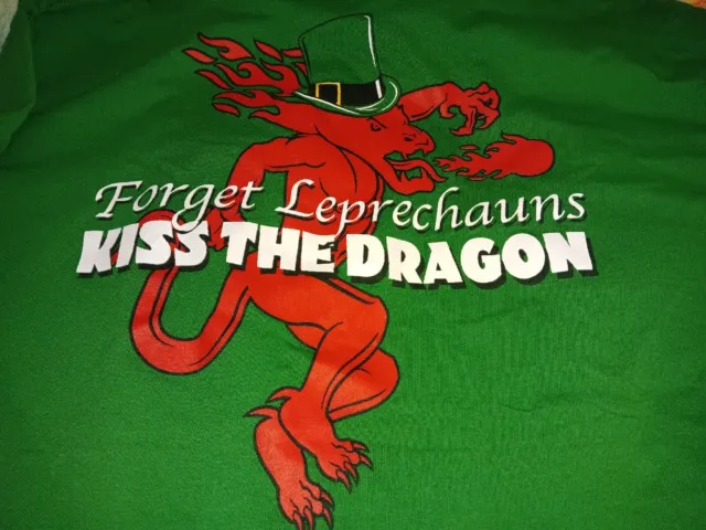 FIREBALL WHISKEY L FORGET LEPRECHAUNS KISS THE DRAGON ST PATRICKS DAY T-Shirt