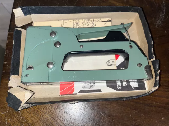 Vintage Arrow T-55 Pistolet Agrafeur Agrafeuse Complet, Pièces Diagramme, Testé