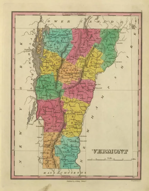 1876 VERMONT STATE ATLAS maps 79 antique history DVD